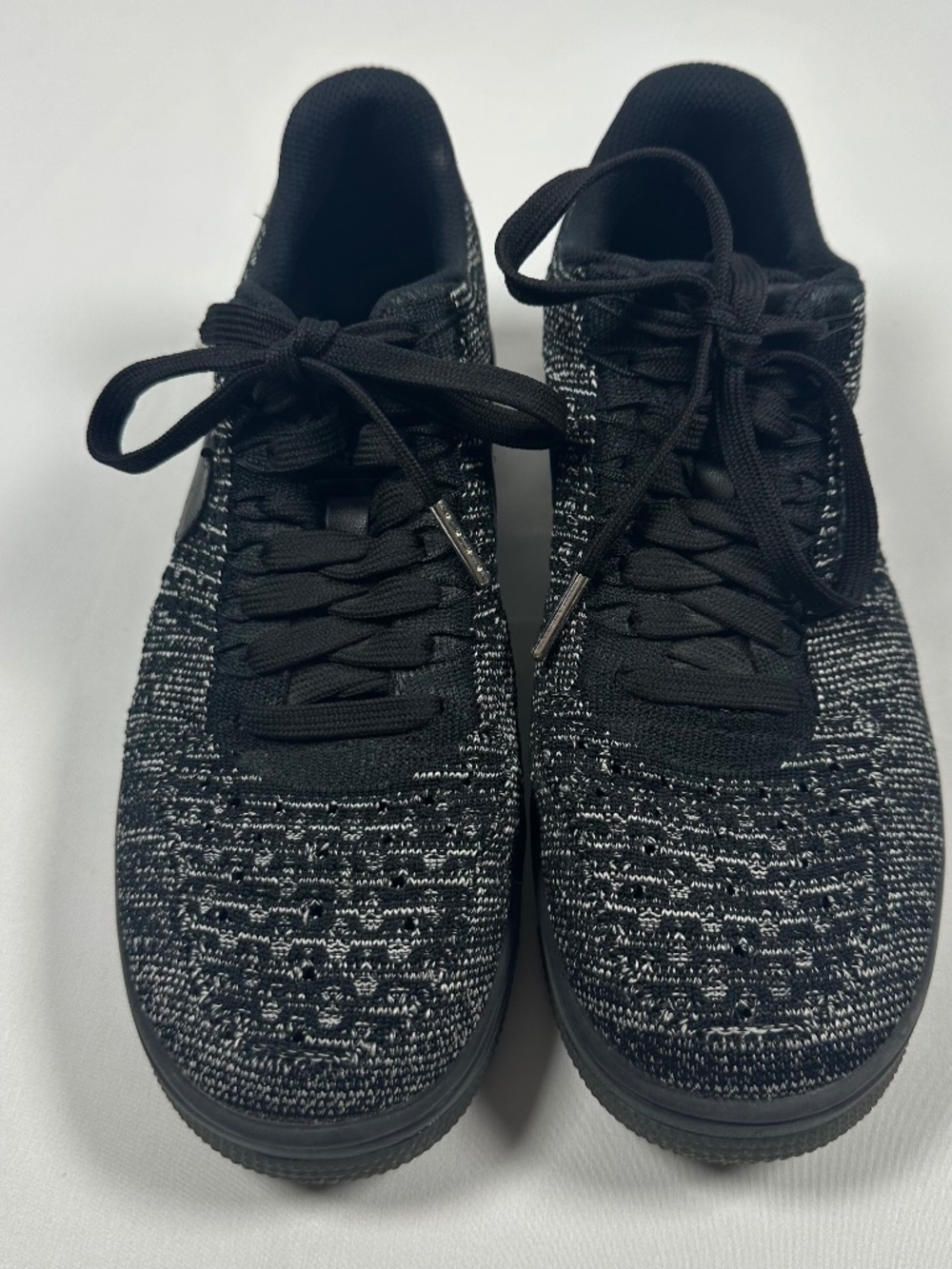 Nike Air Force 1 Flykit Low Style 820256-007 Women's Black White Sneaker 8.5